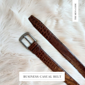 Chocolate Color Leather Belt For Men