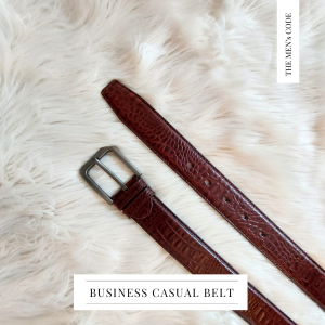 Burgundy Color Leather Belt For Men