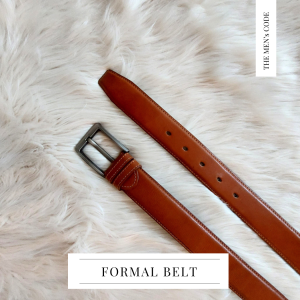 Brown Leather Formal Belt For Men