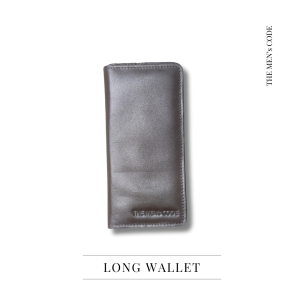 Brown Leather Long Wallet For Men
