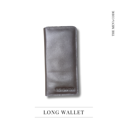 Brown Leather Long Wallet For Men
